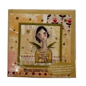 Kelly Rae Roberts Christmas Angel Magnetic Card
